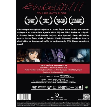 Evangelion 1.11 Your Are (NOT) Alone Película [DVD]