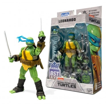 Figura Leonardo Las Tortugas Ninja Articulada 13 cms