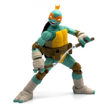 Figura Michelangelo Las Tortugas Ninja Articulada 13 cms