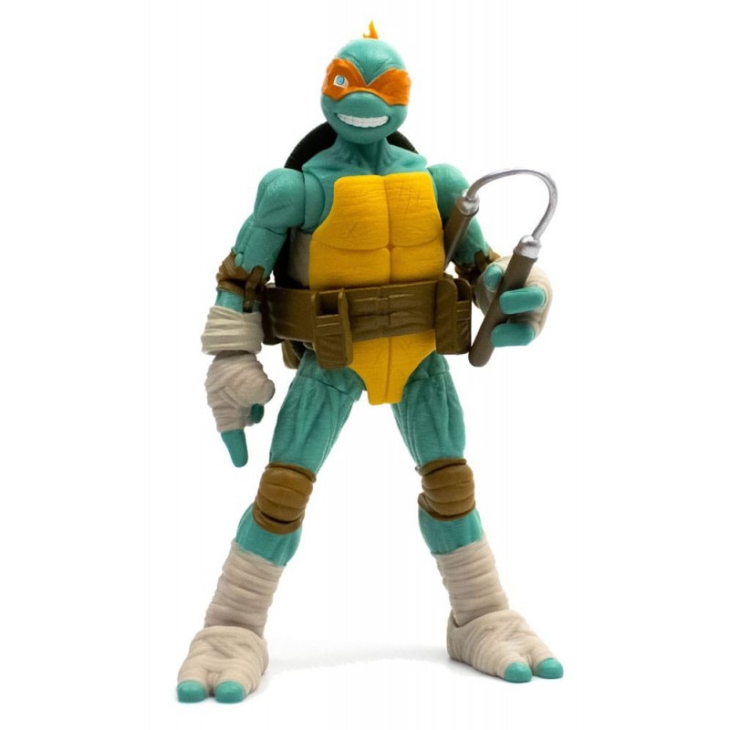 Figura Michelangelo Las Tortugas Ninja Articulada 13 cms