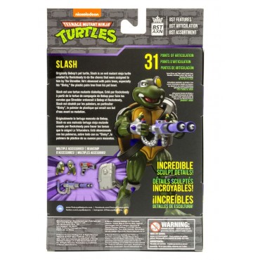 Figura Slash Las Tortugas Ninja Articulada 13 cms