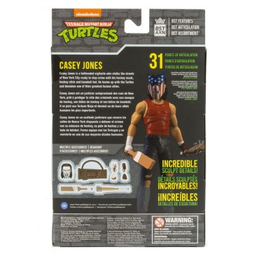 Figura Casey Jones Urban Legends Las Tortugas Ninja Articulada 13 cms