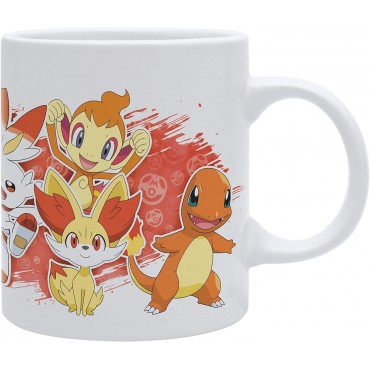 Taza Pokemon Fire Starters White Cerámica 320 ml