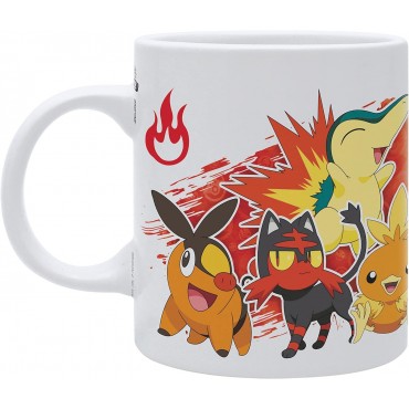 Taza Pokemon Fire Starters White Cerámica 320 ml