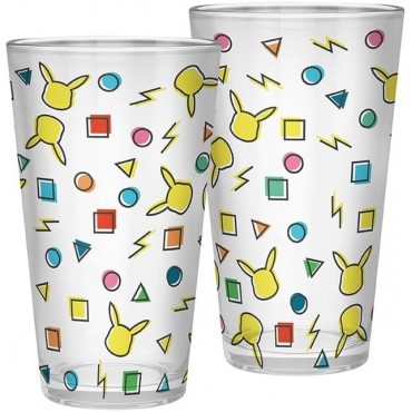 Vaso Pokemon Pikachu Pattern Cristal 400 ml