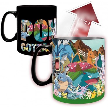Taza Pokemon Gotta Catch'em all Térmica Cerámica 460 ml