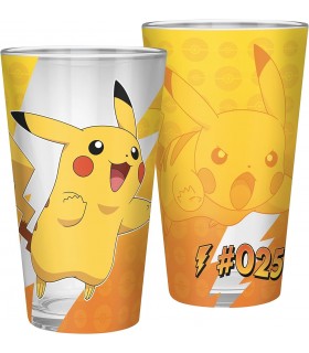 Vaso Pokemon Pikachu Foil Cristal 400 ml