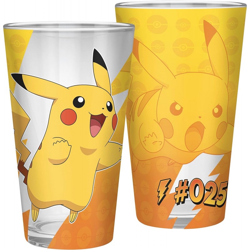 Vaso Pokemon Pikachu Foil Cristal 400 ml