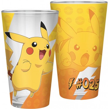 Vaso Pokemon Pikachu Foil Cristal 400 ml