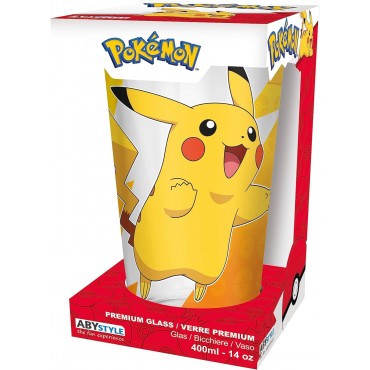 Vaso Pokemon Pikachu Foil Cristal 400 ml