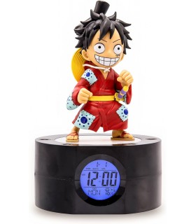 Despertador Con Luz Luffy One Piece 18 cms