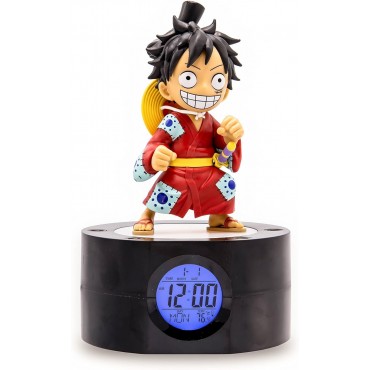 Despertador Con Luz Luffy One Piece 18 cms