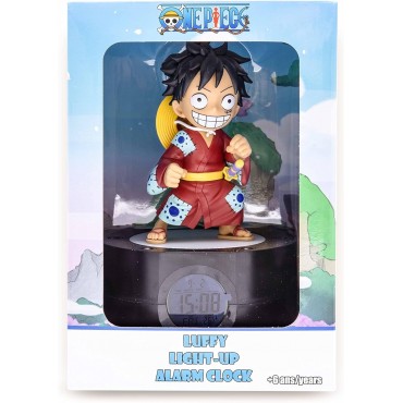 Despertador Con Luz Luffy One Piece 18 cms