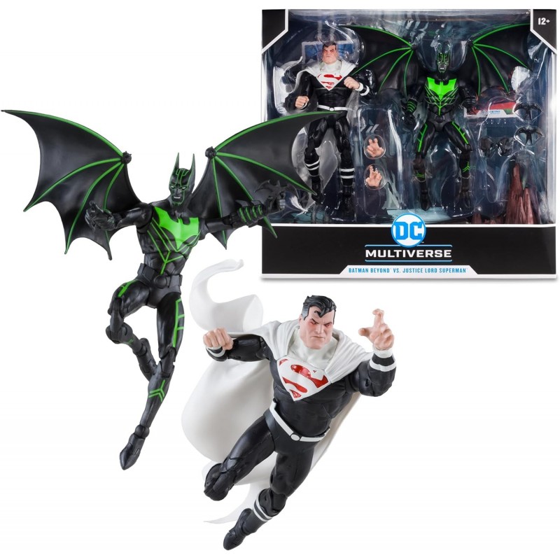 Figuras Batman Beyond Vs Justice Lord Superman DC  Batman Beyond 2.0 18 cms