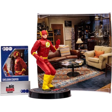 Figura Sheldon Cooper Flash Big Bang DC Edición Limitada 15 cms