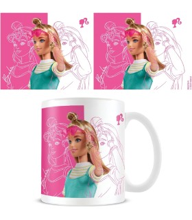Taza Barbie Gafas De Sol Cerámica 320 mls