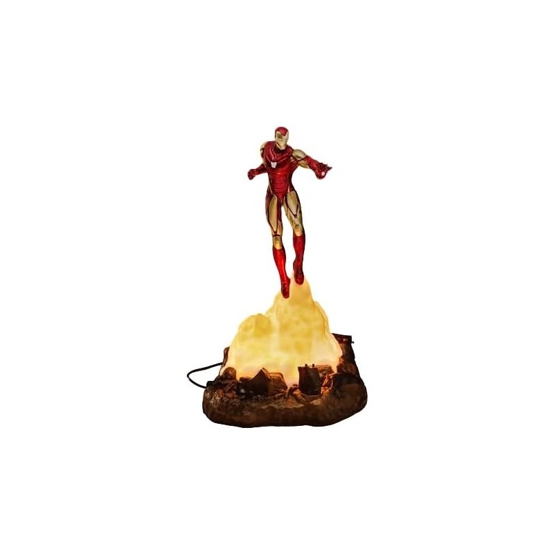 Lámpara Diorama Iron Man Volando Marvel 31 cms