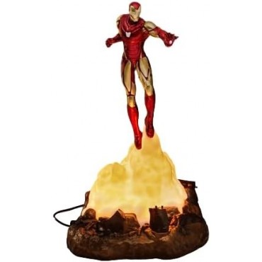 Lámpara Diorama Iron Man Volando Marvel 31 cms