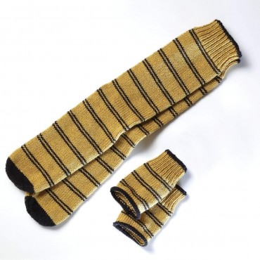 Kit Costura Calcetines Holgados Y Guantes Hufflepuff Harry Potter 