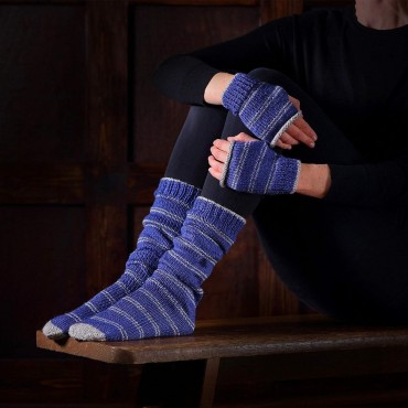 Kit Costura Calcetines Holgados Y Guantes Ravenclaw Harry Potter 