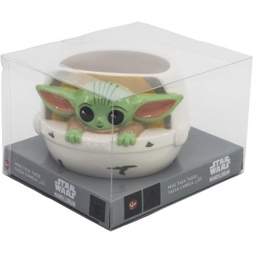 Taza 3D Grogu En Cuna Star Wars The Mandalorian Cerámica 400 mls