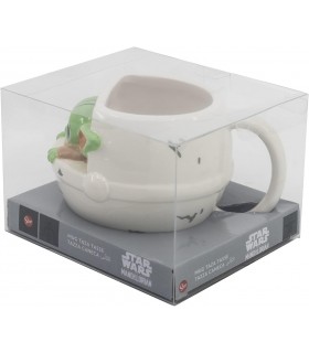 Taza 3D Grogu En Cuna Star Wars The Mandalorian Cerámica 400 mls