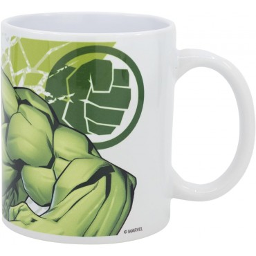 Taza La Fuerza del Puño Hulk Los Vengadores Marvel Cerámica 320 mls