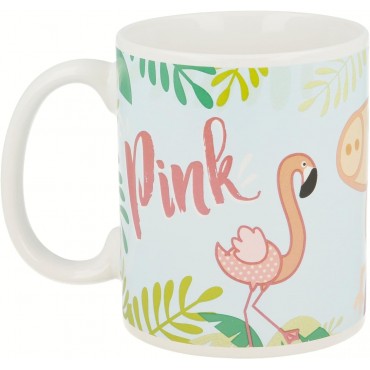 Taza Pink Is My Happy Color Peppa Pig Cerámica 320 mls