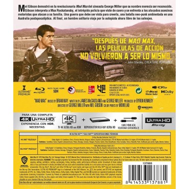 Mad Max. Salvajes de Autopista [4K UHD,Blu-ray] (1979) Mad Max