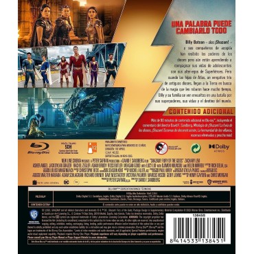¡Shazam! la Furia de los Dioses [Blu-ray] (2023) Shazam! Fury of the Gods