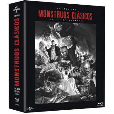 La Novia de Frankenstein + la Mujer y el Monstruo + Drácula + el Doctor Frankenstein +El Hombre Invisible + la Momia + el Hombre