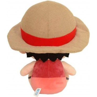 Peluche Monkey D. Luffy One Piece Con Camiseta Tirantes Tamago Jiken 26 cms