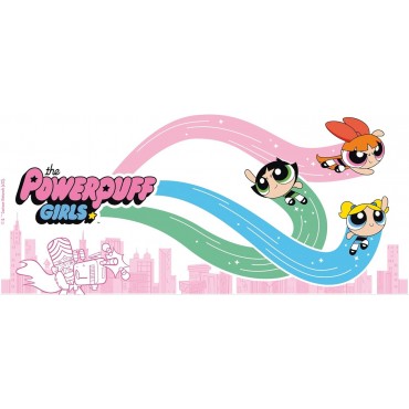 Taza Powerpuff Girls Las Supernenas Volando Cerámica 320 mls