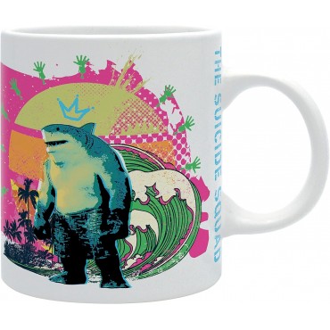 Taza Nom Nom King Shark Escuadrón Suicida DC Cerámica 320 mls