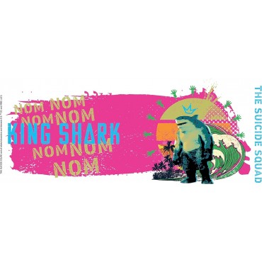 Taza Nom Nom King Shark Escuadrón Suicida DC Cerámica 320 mls