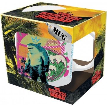 Taza Nom Nom King Shark Escuadrón Suicida DC Cerámica 320 mls