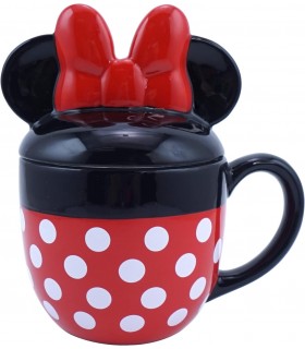 Taza 3D Con Tapa Cuerpo Minnie Mouse Disney 425 mls