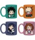 Set 4 Tazas Espresso My Hero Academia Cerámica 150 mls