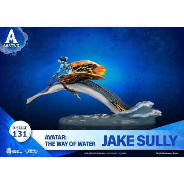 Figura Jake Sully Con Skimwing Avatar The Way Of Water Diorama 11 cms