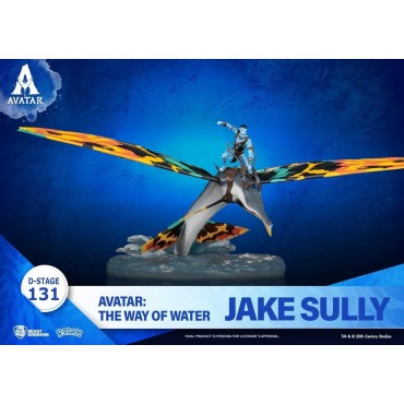 Figura Jake Sully Con Skimwing Avatar The Way Of Water Diorama 11 cms