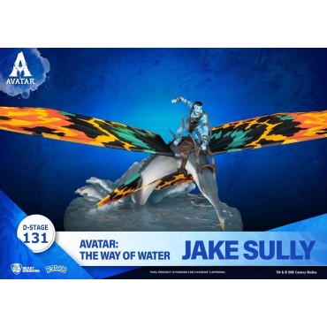 Figura Jake Sully Con Skimwing Avatar The Way Of Water Diorama 11 cms