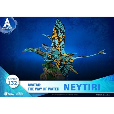 Figura Neytiri Y Banshee Avatar The Way Of Water Diorama 15 cms