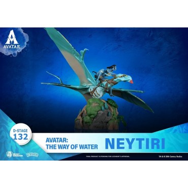Figura Neytiri Y Banshee Avatar The Way Of Water Diorama 15 cms