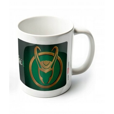 Taza Loki Casco Marvel Cerámica 315 mls