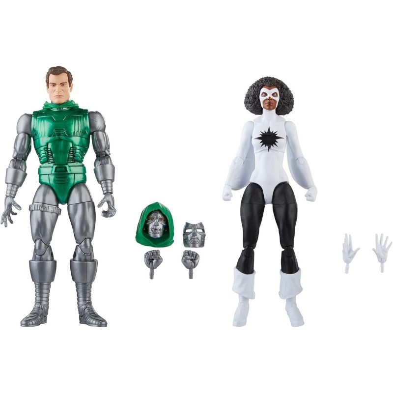 Set De Figuras Capitana Marvel Vs Doctor Doom Avengers Marvel Legends Articuladas 15 cms