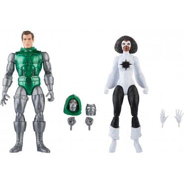 Set De Figuras Capitana Marvel Vs Doctor Doom Avengers Marvel Legends Articuladas 15 cms