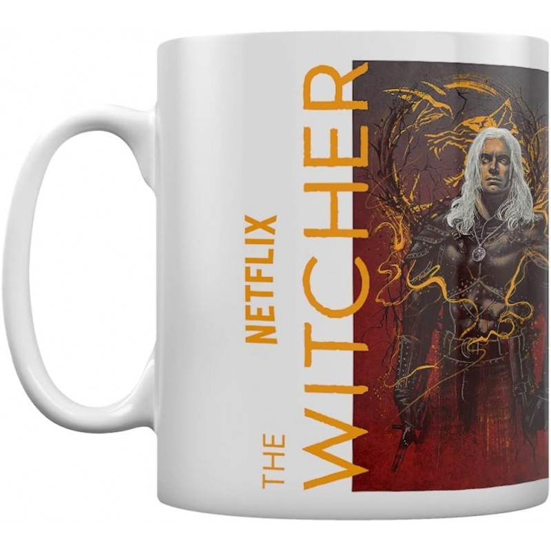 Taza Geralt The Wolf The Witcher Cerámica 315 mls