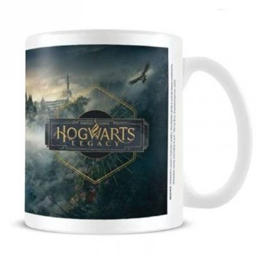 Taza Hogwarts Legacy Cartel Harry Potter Cerámica 325 mls