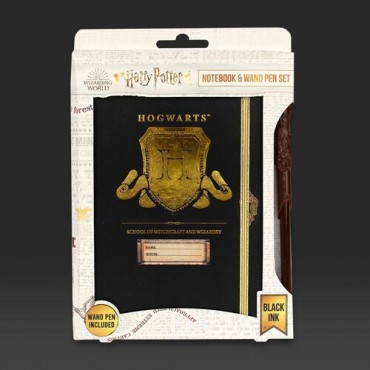 Set Cuaderno Hogwarts Y Bolígrafo Varita Mágica Harry Potter 