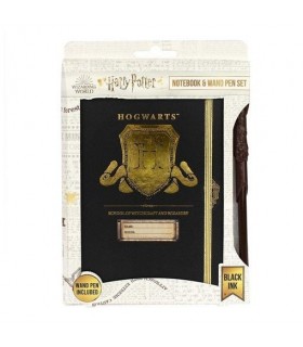 Set Cuaderno Hogwarts Y Bolígrafo Varita Mágica Harry Potter